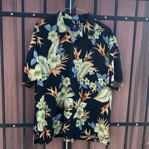 Caribbean Joe Hawaiian silk shirt XXL